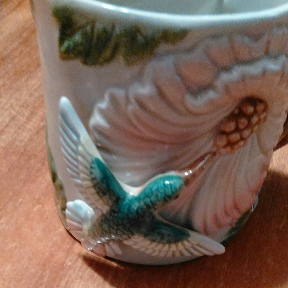 Antique Fitz and FLoyd Cup Creamer sugar set